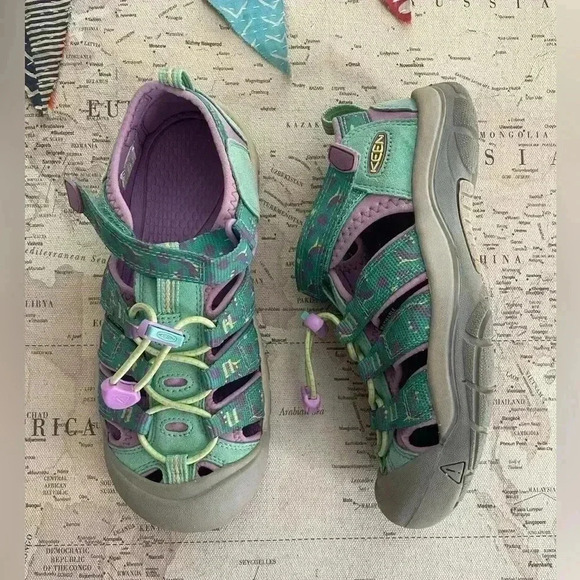 Keen Other - Newport H2 Sandals Size 3 Camo Lavender & Turquoise